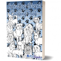 Cute Dog Breeds Coloring Pack