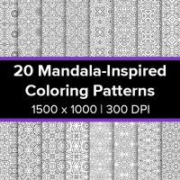 **BONUS - Mandala-Inspired Coloring Patterns