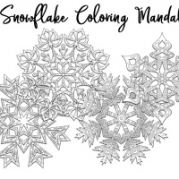 **BONUS - Snowflake Mandalas Coloring Pack