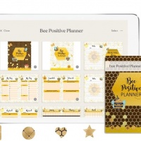Bee Positive Zinnia Digital Planner