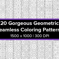 **BONUS - 20 Gorgeous Geometric Coloring Patterns