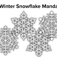 **BONUS - 10 Winter Snowflake Mandalas