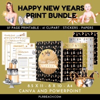 Happy New Years Print Planner Bundle