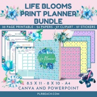 Life Blooms Print Planner Bundle