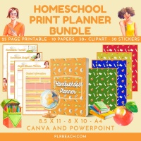 Homeschool Print Planner Bundle