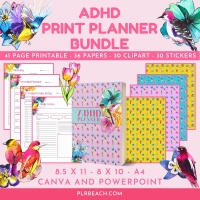 ADHD Print Planner Bundle