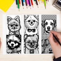 ***BONUS - 10 Dog Faces Coloring Pages