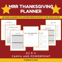 MRR Thanksgiving Planner