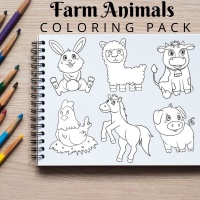 Farm Animals Coloring Pack