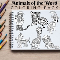 Animals of the World Coloring Pack