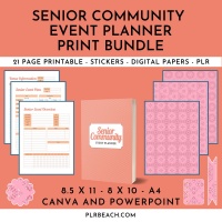 Senior Community Event Planner Print Bundle