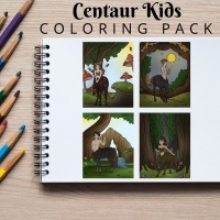 Centaur Kids Full Coloring Pack