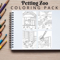 Petting Zoo Coloring Pack Bronze