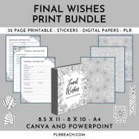 Final Wishes Print Planner Bundle