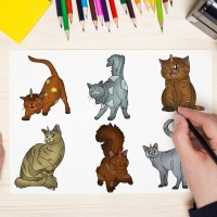 Cute Caticorns Full Coloring Pack