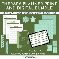 Therapy Planner Print and Digital Bundle