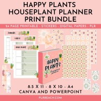 Happy Plants Houseplant Planner Print Bundle