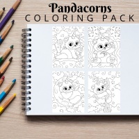 Pandacorn Coloring Pack Bronze