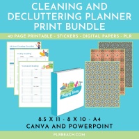 Cleaning and Decluttering Planner Print Bundle