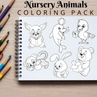 Nursery Animals Coloring Pack