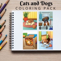 Cats and Dogs Coloring CBN Full Pack