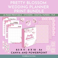 Pretty Blossom Wedding Planner Print Bundle