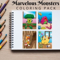 Marvelous Monsters Coloring Full Pack