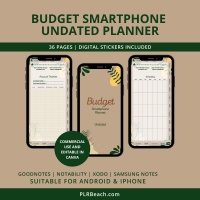 Budget Smartphone Undated Digital Planner Bundle