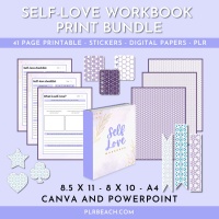 Self-Love Workbook Planner Print Bundle