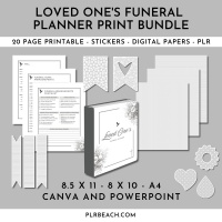 Loved One's Funeral Planner Print Bundle