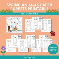 Spring Animals Paper Printable Activity Pack