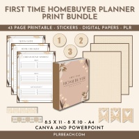 First Time Homebuyer Planner Print Bundle