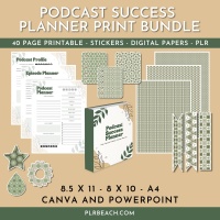 Podcast Success Planner Print Bundle