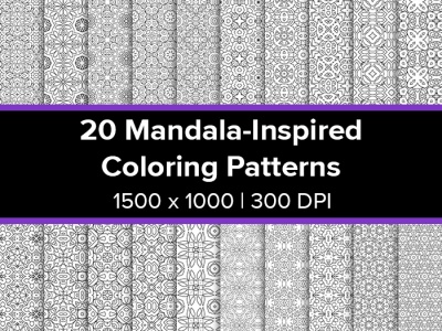 **BONUS - Mandala-Inspired Coloring Patterns