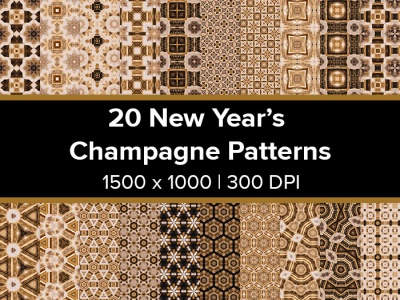 **BONUS - New Year's Champagne Patterns