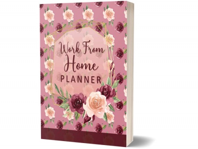 Burgundy Blooms Work From Home Planner