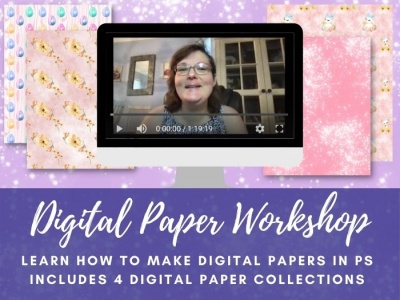 Digital Paper Workshop Filmed Live and BONUS Papers