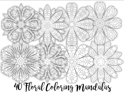 **BONUS - 40 Floral Coloring Mandalas OTO