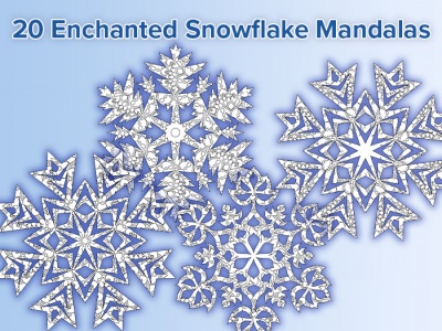 **BONUS - 20 Enchanted Snowflake Mandalas OTO