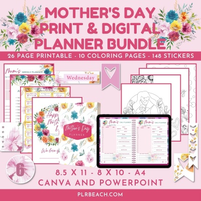 Fabulous Floral Mother's Day Digital and Print Bundle