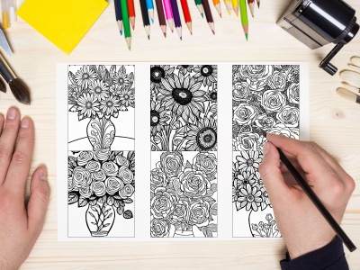 ***BONUS - 10 Floral Bouquets Coloring Pages