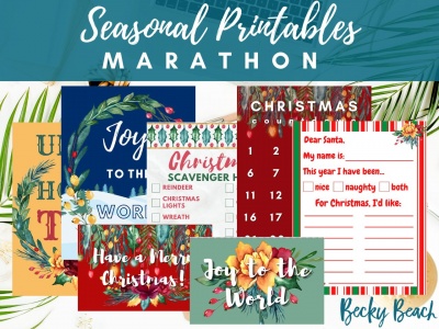 Seasonal Printables Marathon