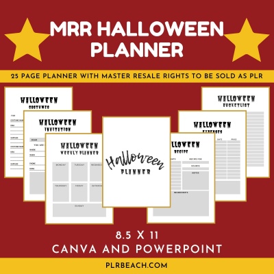 MRR Halloween Planner