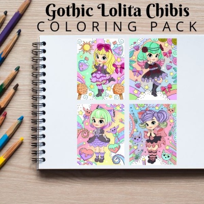 Gothic Lolita Minis Color Pack Gold