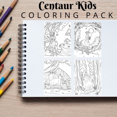 Centaur Kids Coloring Pack Bronze