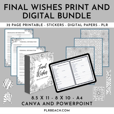 Final Wishes Print and Digital Planner Bundle