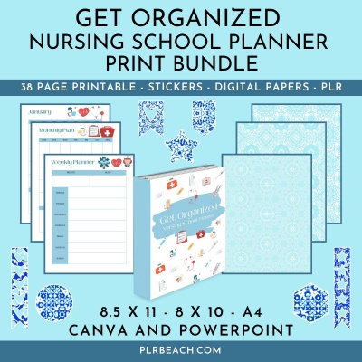 Get Organized Nursing School Planner Print Bundle