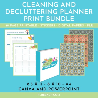 Cleaning and Decluttering Planner Print Bundle