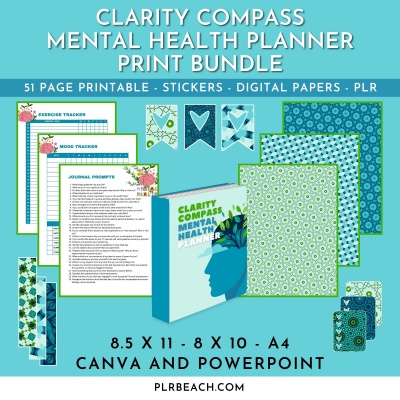 Clarity Compass Mental Health Planner Print Bundle