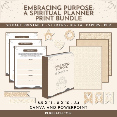 Embracing Purpose: A Spiritual Planner Print Bundle